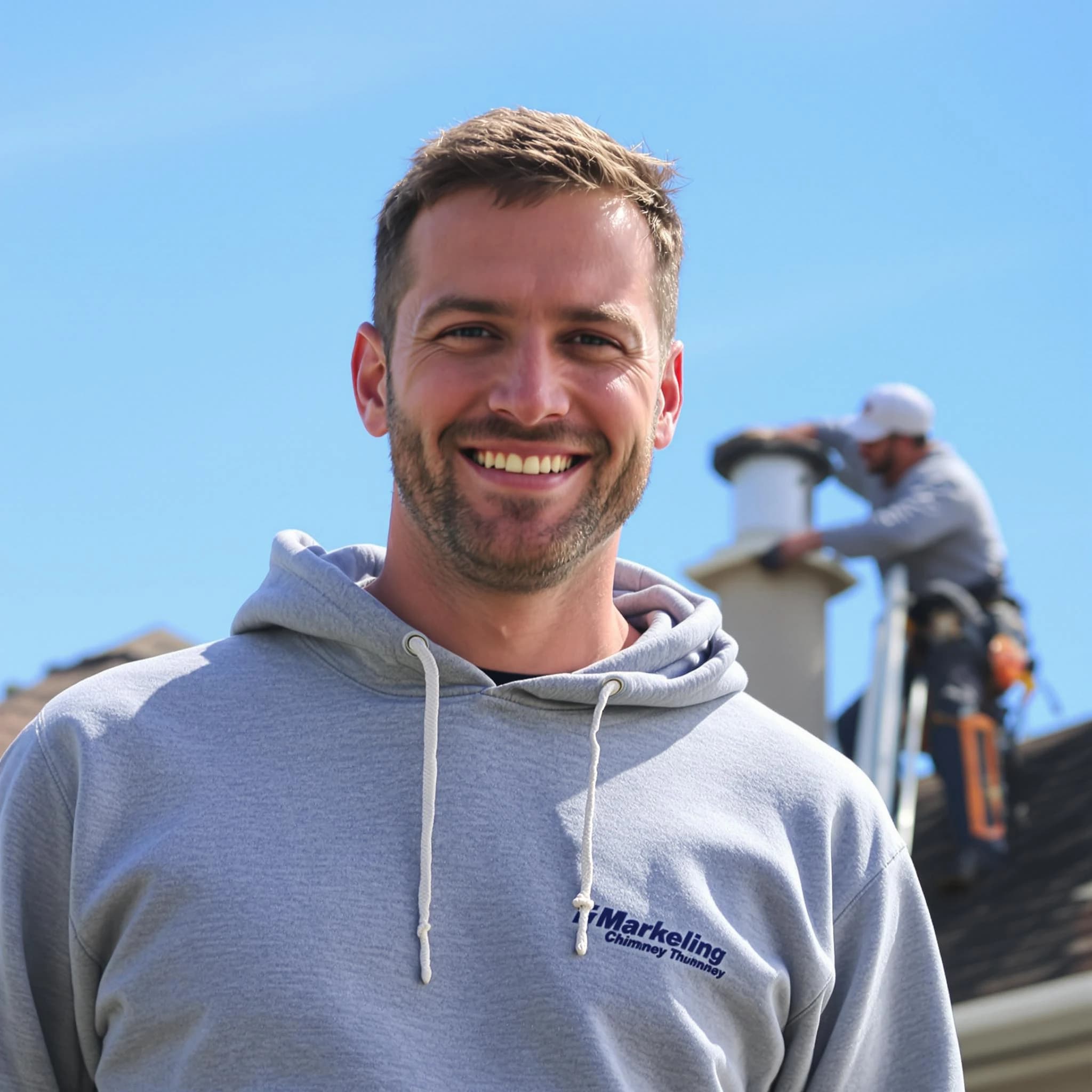 The Enon Chimney Sweep team.