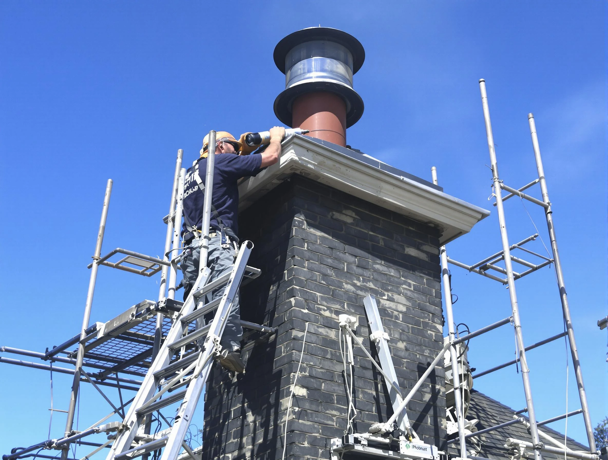 Sturdy chimney crown finished by Enon Chimney Sweep in Enon, VA