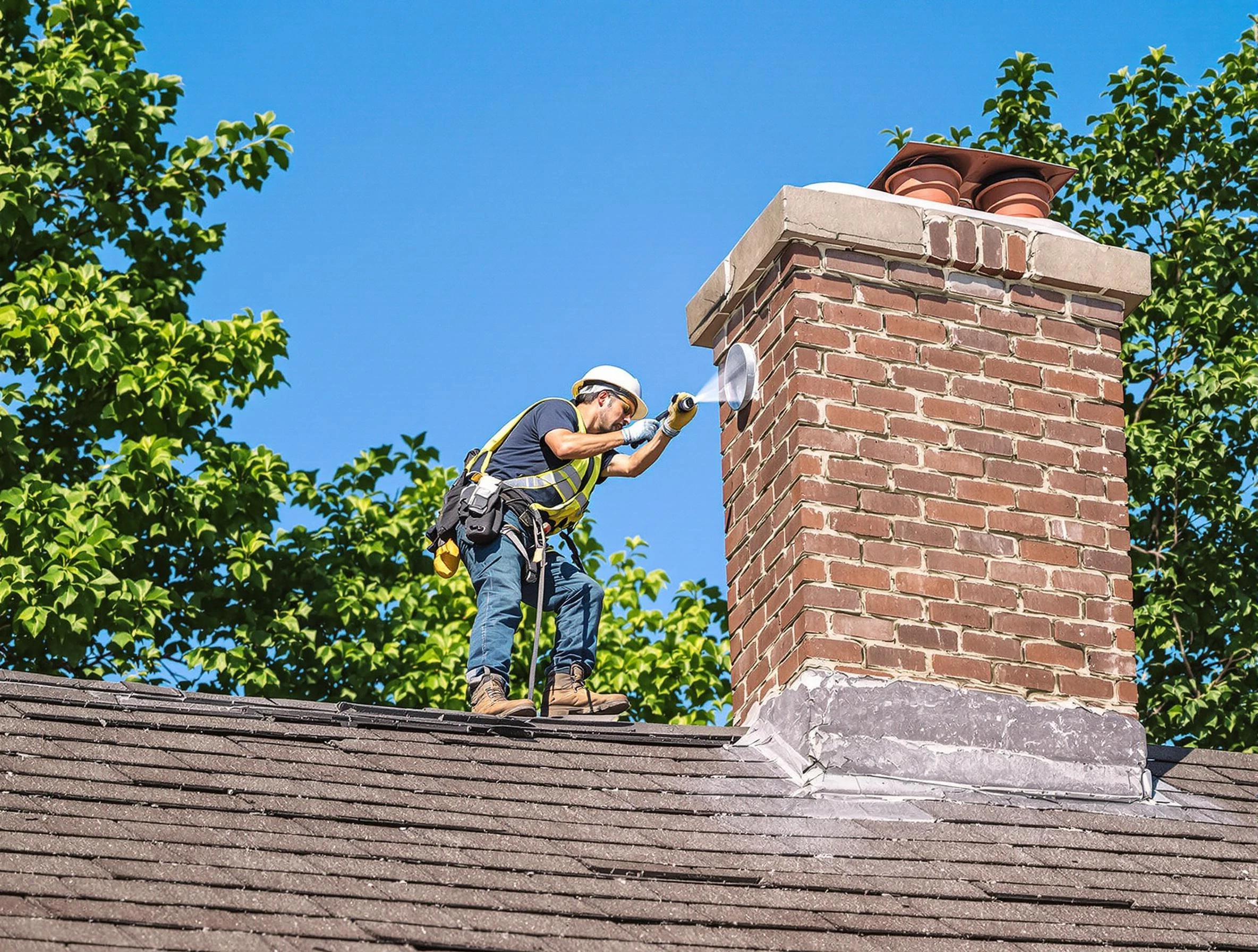 Enon Chimney Sweep performing an inspection with advanced tools in Enon, VA